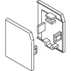 Caches pour profil équerre pose murale pour vantail de 40 kg Junior 40 type Z et B