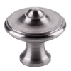 Bouton rond rustique Ø 25 mm acier finition vieux laiton