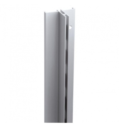 Profil M19 aluminium finition argent longueur 2531 mm encastrable par larrière pour crémaillères murales