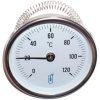 Thermomètre bimétallique à cadran applique 0120 Ø 80