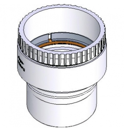 Adaptateur polypropylène flexiblerigide Ø 80