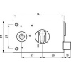 Serrure pour grille et portail réf 10239DZB