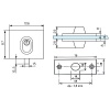 Serrure basse pour portes SECURIT 10 mm réf 13583