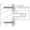 Kit de fixation pour bâton de maréchal STG réf NTMS19C32