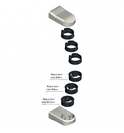 Support pour tube poignée bâton de maréchal Diva VIII réf DS6987