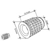 Insert laiton pour Cabinéo 8 M6