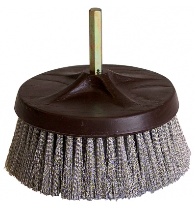 Brosse rotative axiale inox haut 40 mm