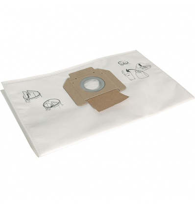 Boîte de 5 sacs papier de 14 L non tissés réutilisable pour aspirateur MIRKA 915