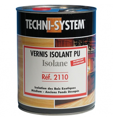 Vernis isolant polyuréthane 5 litres Incolore Spécial bois exotiques, MDF