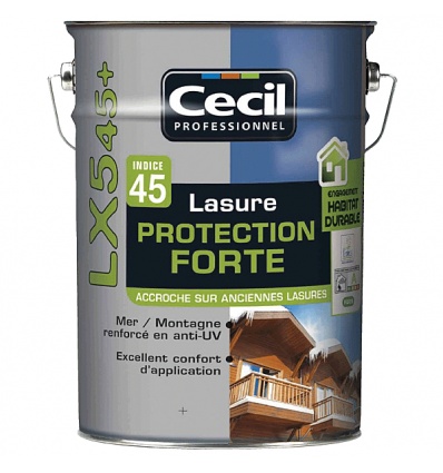 Finition aqueuse LX545 lasure protection forte LX545 phase aqueuse en 1 litre