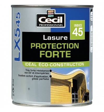 Finition aqueuse LX545 lasure protection forte LX545 phase aqueuse en 1 litre