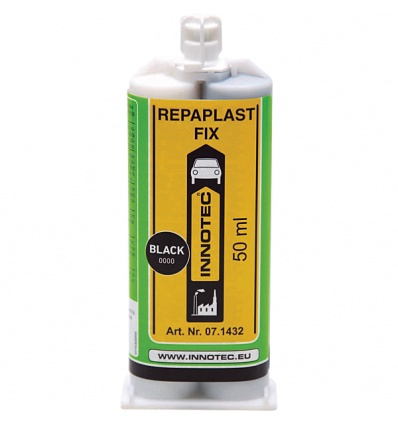 Colle Repaplast Fix Polyuréthane à deux composants Noir, flacon de 50 ml