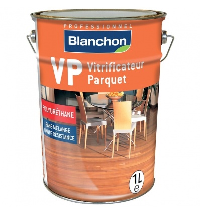 Vitrificateur parquet VP mono-composant à base de résine polyuréthane, souple et résistant, finition brillante bidon 1l