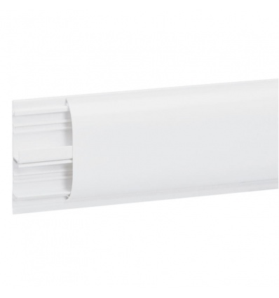 Plinthe DLPlus 80x20 2 compartiments 1 couvercle longueur 2 mètres blanc