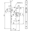 Serrure à encastrer modèle D450