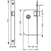 Serrure à encastrer modèle Multibat