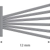 Brosse détanchéité long de 6 m pour cache rail LOU229