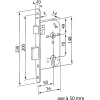 Serrure à encastrer modèle 800