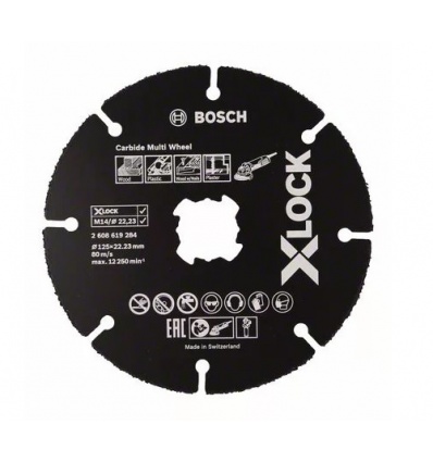 Disques à tronçonner Bosch CARBIDE Multi Wheel XLOCK