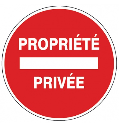 Disque de signalisation divers stratifié