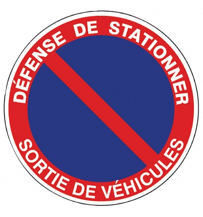 Disque de signalisation divers stratifié