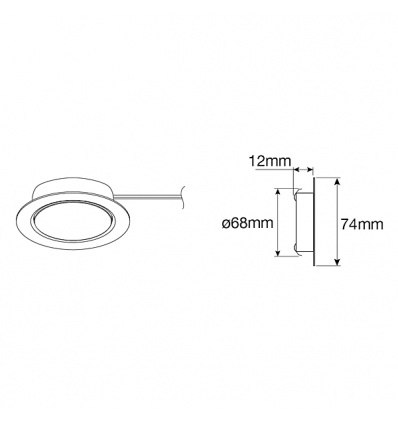 Spot à LED modèle Nube 68