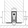 Plinthe bas de porte modèle Ellen Matic 3