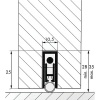 Plinthe bas de porte modèle Ellen Matic 2