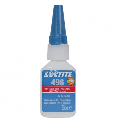 Colle cyanoacrylate spécial métaux a prise rapide, tube de 20 gr, LOCTITE