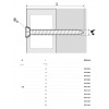 Vis fixation directe Scellit VFDF huisserie TF laquée blanc VFD75072F