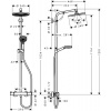 Colonne de douche 1 jet Hansgrohe Crometta S 240