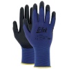 Gant tricoté nylon bleu jauge 18 enduction polyuréthane noir Screen Touch 33E118 Taille 11