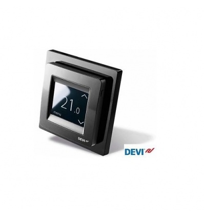 Thermostat Devireg Touch Deleage Noir pour plancher chauffant 140F1069