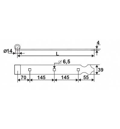 PENTURE ALU NR 705MM 11PA70J