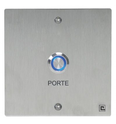 Bouton poussoir sur plaque inox Héraclès PL80NFL