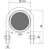 Étrier fileté Acton ZI pour tube ISO