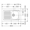 EV INOX POS 90X60 1CEG 1810