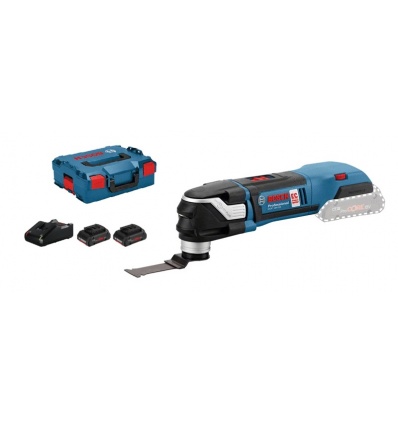 Découpeurponceur sans fil Bosch GOP 18V28 2 batteries Procore 4Ah chargeur GAL 18V40 LBOXX