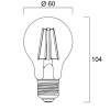 Lampe TOLEDO Sylvania RT GLS CL 827 E27 0027137