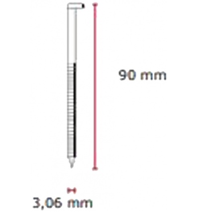 Clous en bande annelés Senco HE 31x90 mm