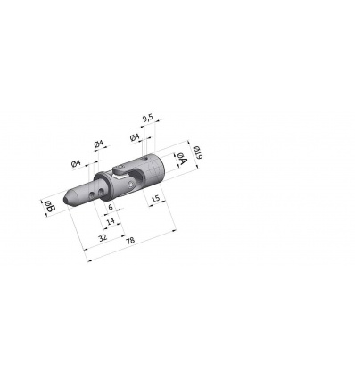 GENOUILLERE D17 P99 F10 A VIS POINTEAU M5 NICKL