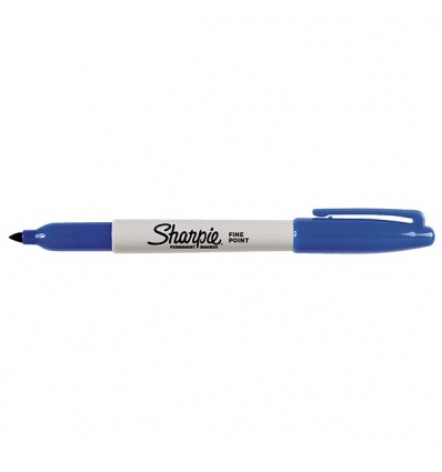 Marqueur permanent Sharpie pointe fine ogive noire sachet de 12