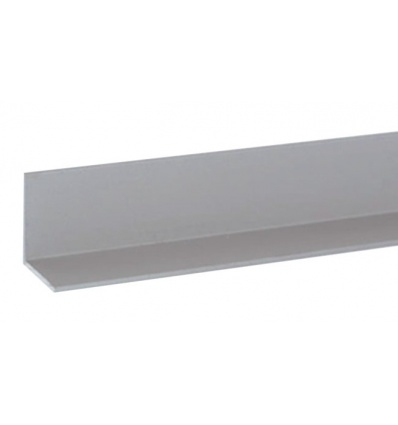 Cornière aluminium Duval 2 m anodisé argent 20x20x15 mm 4101025032