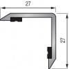 CORNIERE ANGLE 3ML 25X25MM ALU