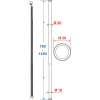 Porterideau droit extensible