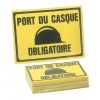 Panneau de chantier Novap Port du casque obligatoire