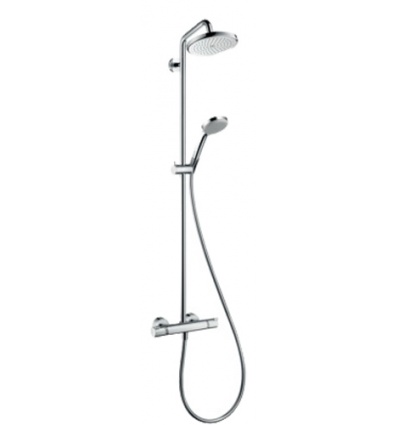 Colonne de douche 1 jet Hansgrohe avec mitigeur thermostatique