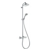 Colonne de douche 1 jet Hansgrohe avec mitigeur thermostatique