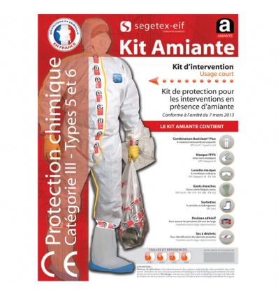 Kit amiante jetable SegetexEIF 56