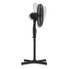 Ventilateur sur pied 50W 3 vitesses noir